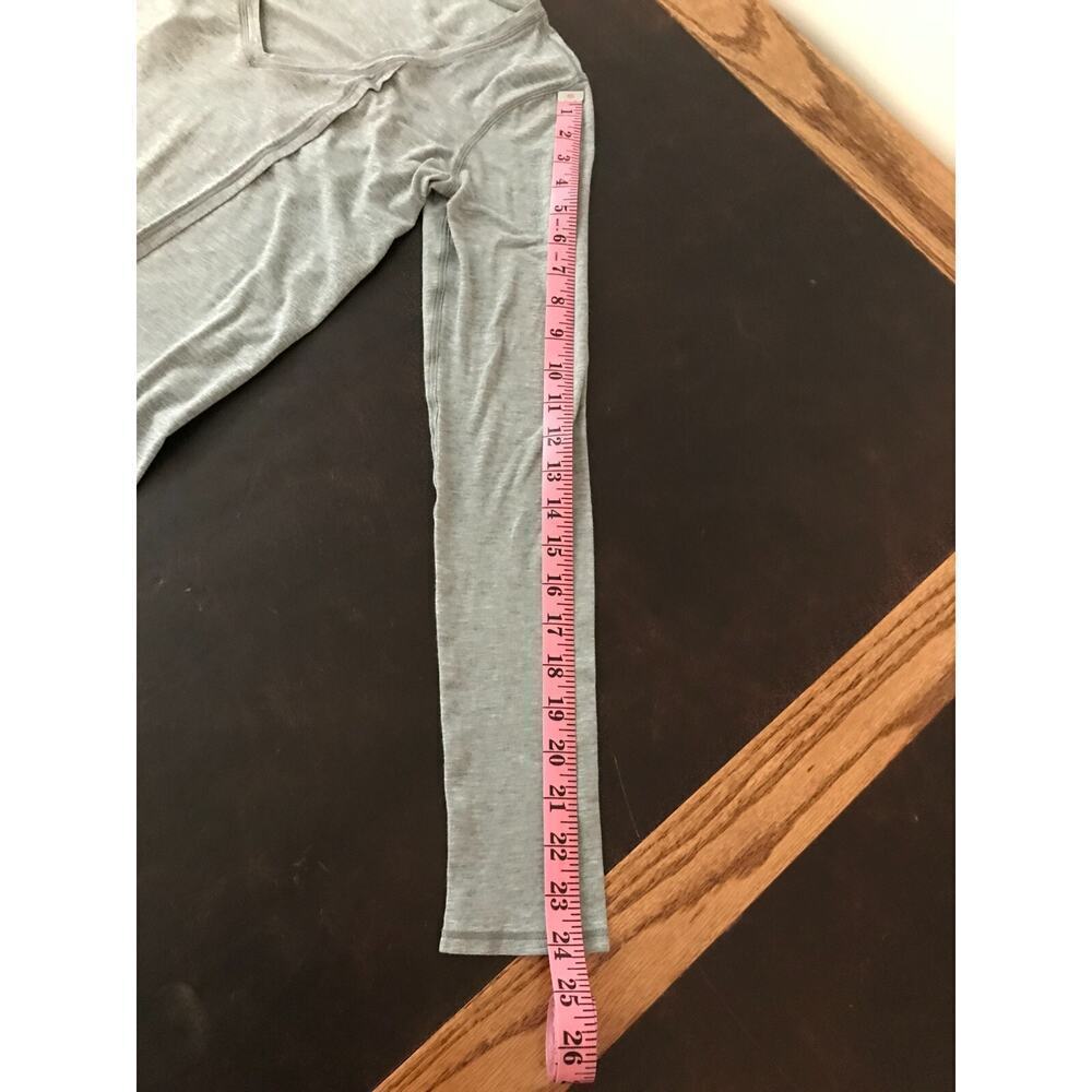 Lululemon Knot a Problem Long Sleeve Gray Draped Tee - Picture 7 of 9